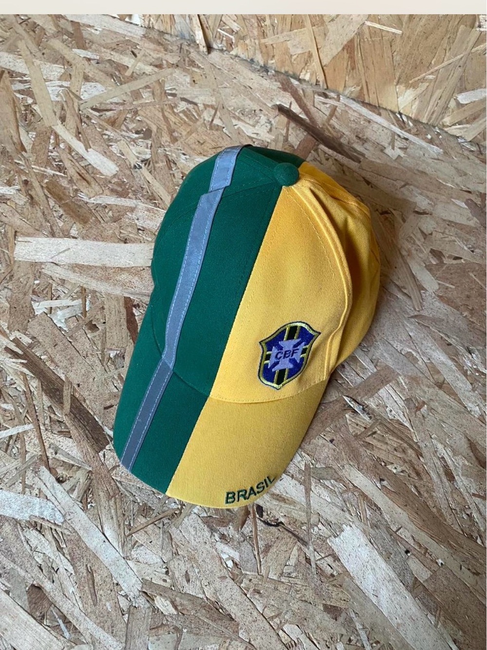 Brazil Green & Yellow Baseball Cap with CBF Patch